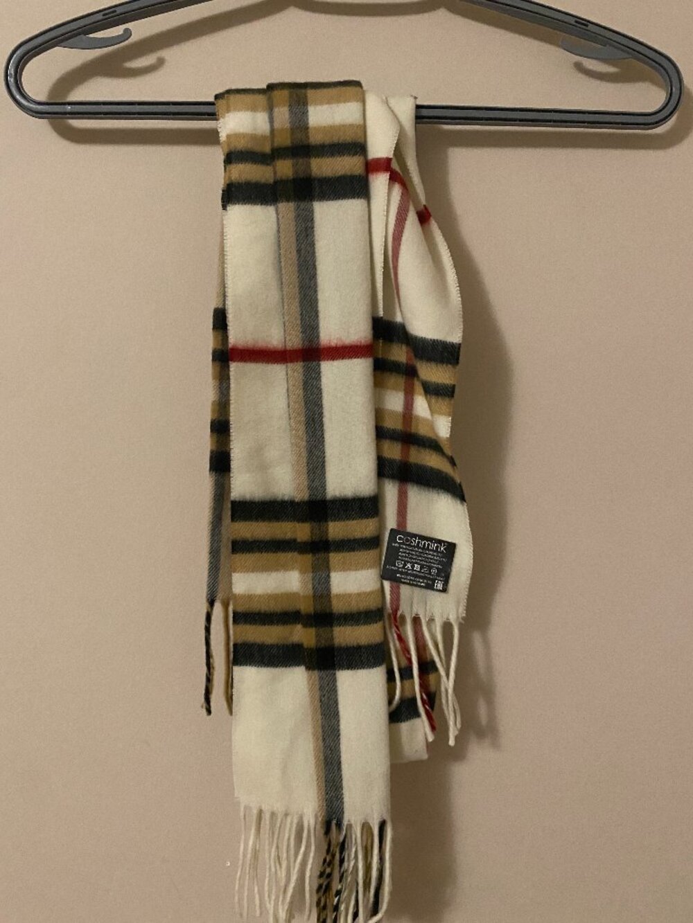thin plaid scarf